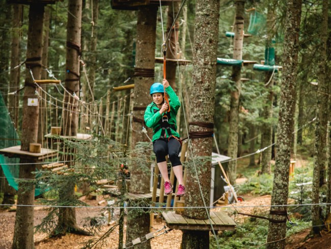 Hochseilklettern im Kletterpark Kleinarl © Wagrain-Kleinarl Tourismus