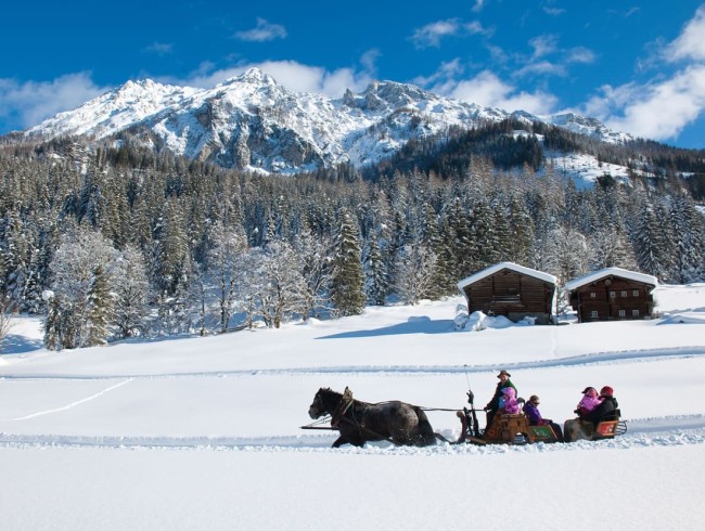 Romantische Pferdschlittenfahrt © Wagrain-Kleinarl Tourismus